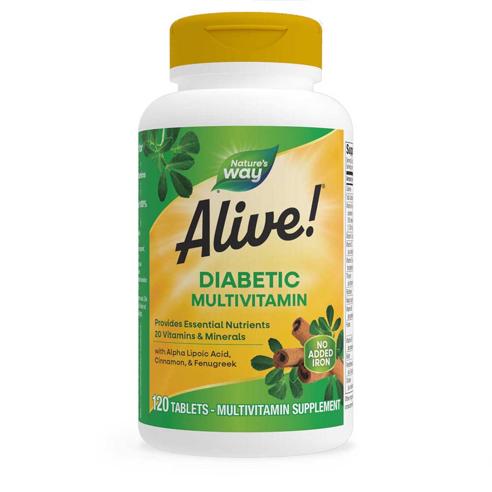 Nature’s Way Alive! Diabetic Multivitamin, 120 Viên