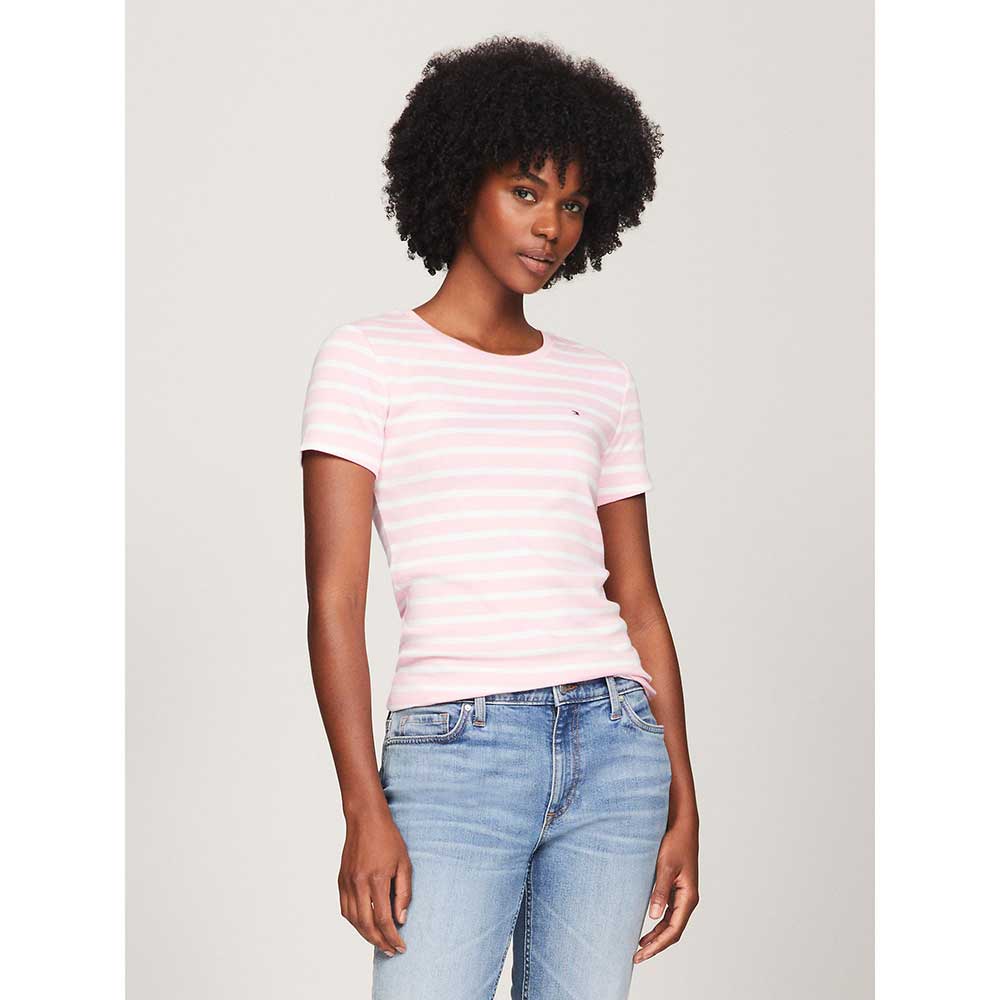 Áo Tommy Hilfiger Favorite Stripe - Pink Multi, Size S