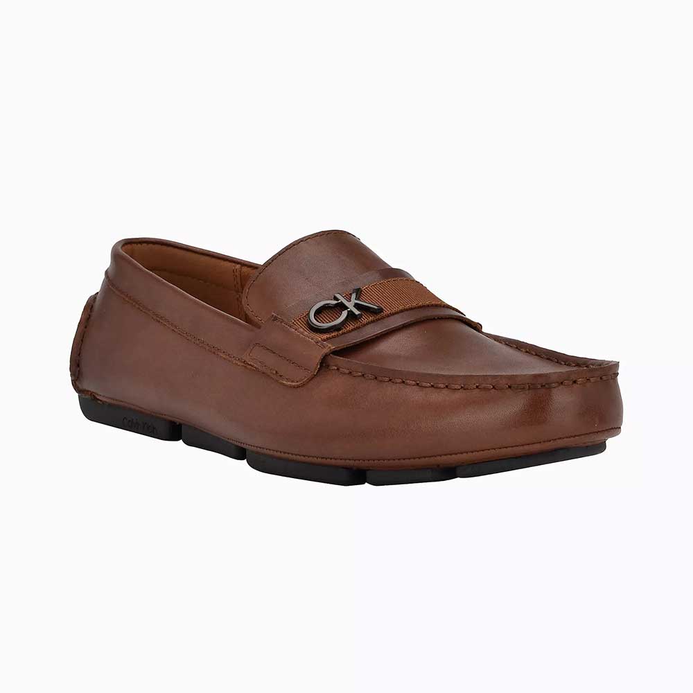 Giày Calvin Klein Men's Martin Loafer - Medium Brown, Size 10 ~ 43