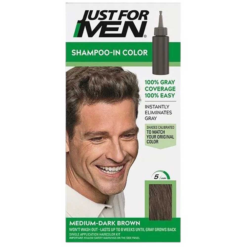 Thuốc nhuộm tóc Just For Men Shampoo-in Color, H-40 Medium - Dark Brown