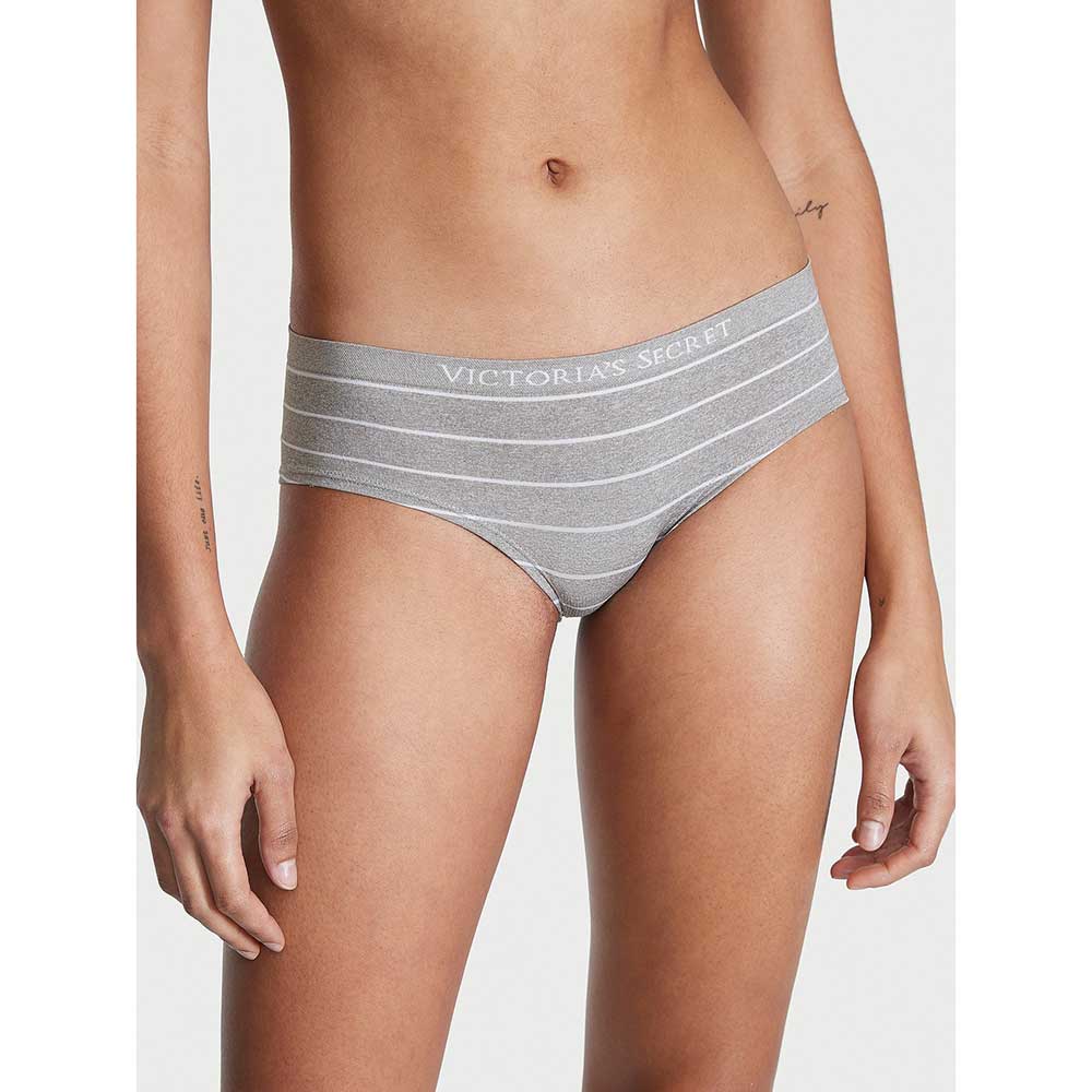 Quần lót Victoria's Secret Seamless Hiphugger - Heather Grey Stripes, Size S