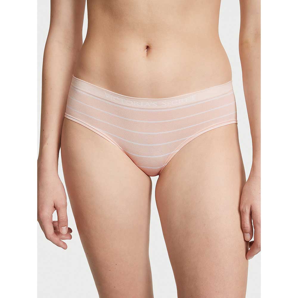 Quần lót Victoria's Secret Seamless Hiphugger - Purest Pink Stripes, Size XS