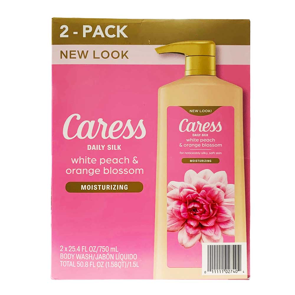 Set tắm Caress Daily Silk For Noticeably Silky Soft Skin, 2 x 750ml