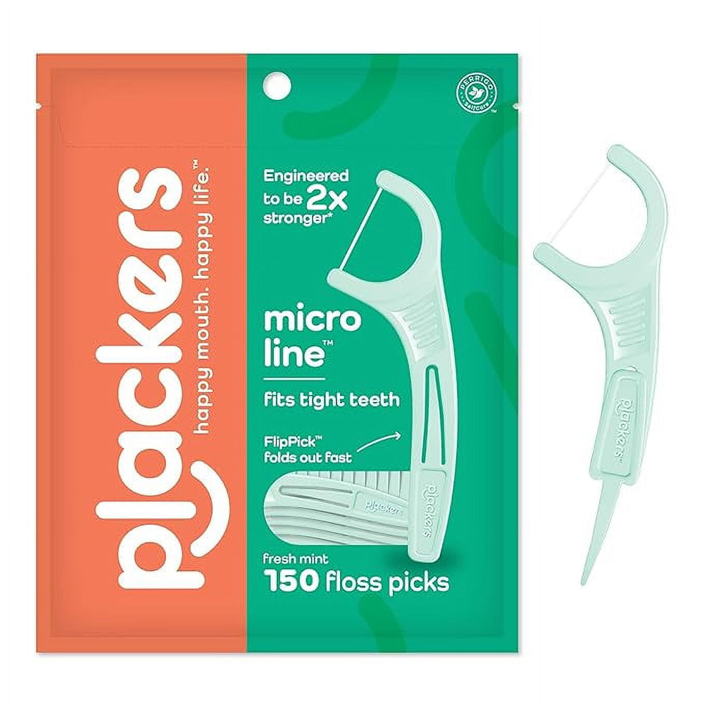 Tăm chỉ nha khoa Plackers Micro Mint, 150 cây