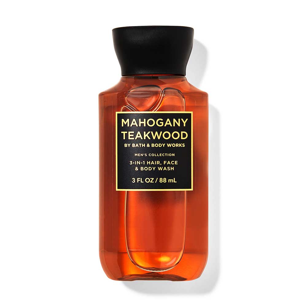 Gel tắm + gội + rửa mặt Bath & Body Works 3in1 Men's Collection - Mahogany Teakwood, 88ml