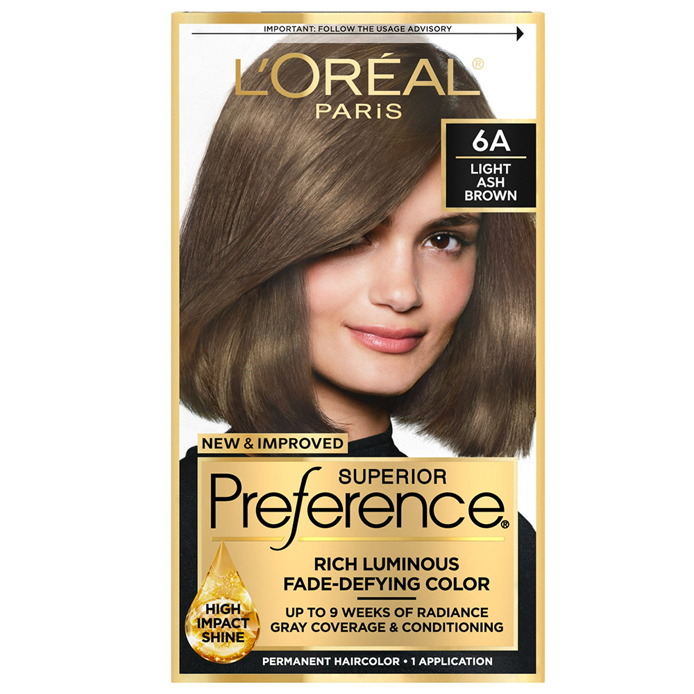 Thuốc nhuộm tóc L'Oréal Superior Preference, 6A Light Ash Brown