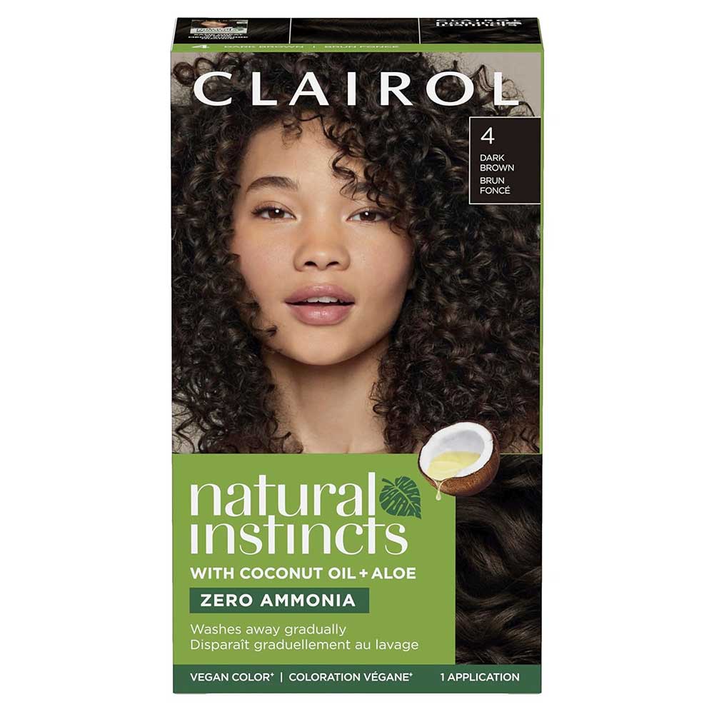 Thuốc nhuộm tóc Clairol Natural Instincts, 4 Dark Brown