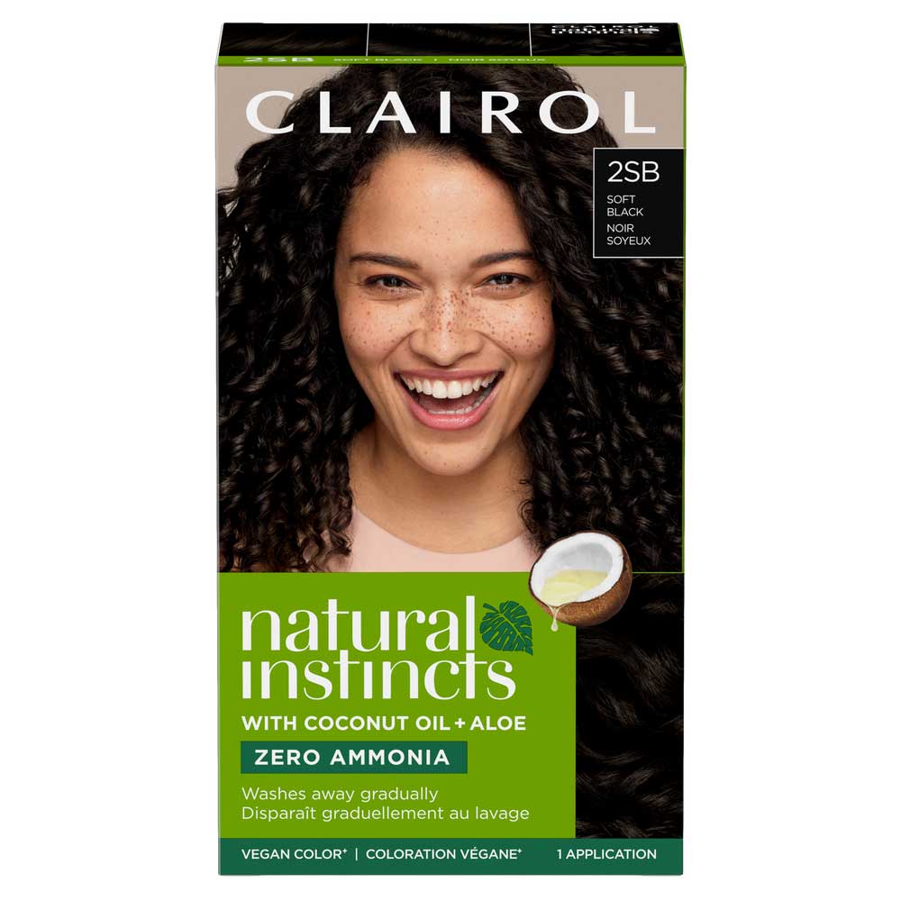 Thuốc nhuộm tóc Clairol Natural Instincts, 2SB Soft Black