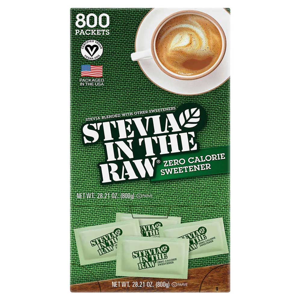 Đường kiêng Stevia In The Raw Zero Calorie Sweetener Portion Packets, 800gói