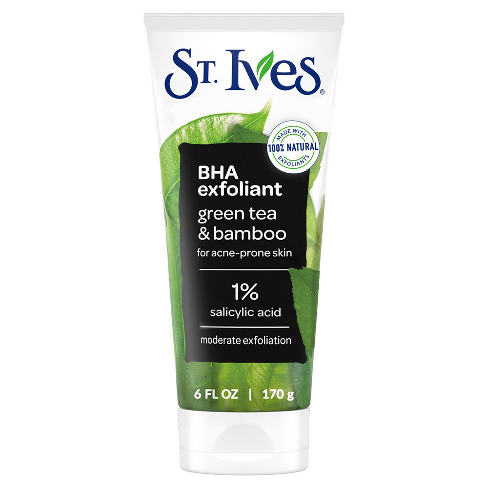 Rửa mặt St.Ives Blackhead Clearing Green Tea Face Scrub, 170g