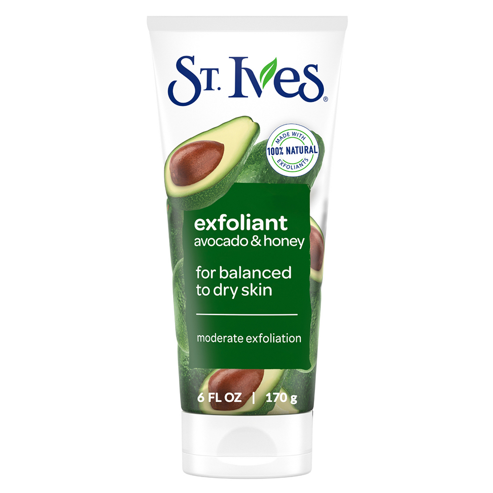 Rửa mặt St.Ives Soft Skin Avocado & Honey Face Scrub, 170g