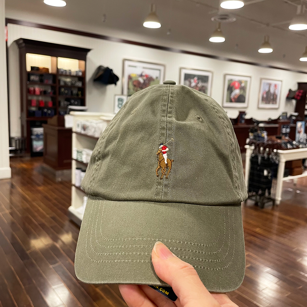 Mũ Polo Ralph Lauren Logo Pony Chino Ball Cap, Green