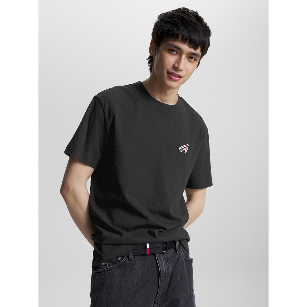 Áo Tommy Jeans Signature Logo - Black, Size M