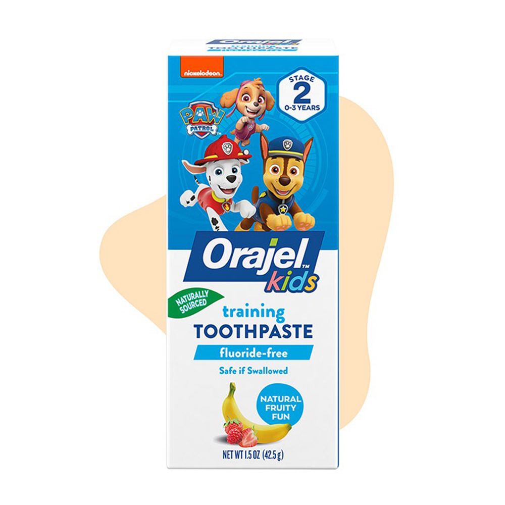 Kem đánh răng bé Orajel Fluoride-Free Paw Patrol, 42.5g