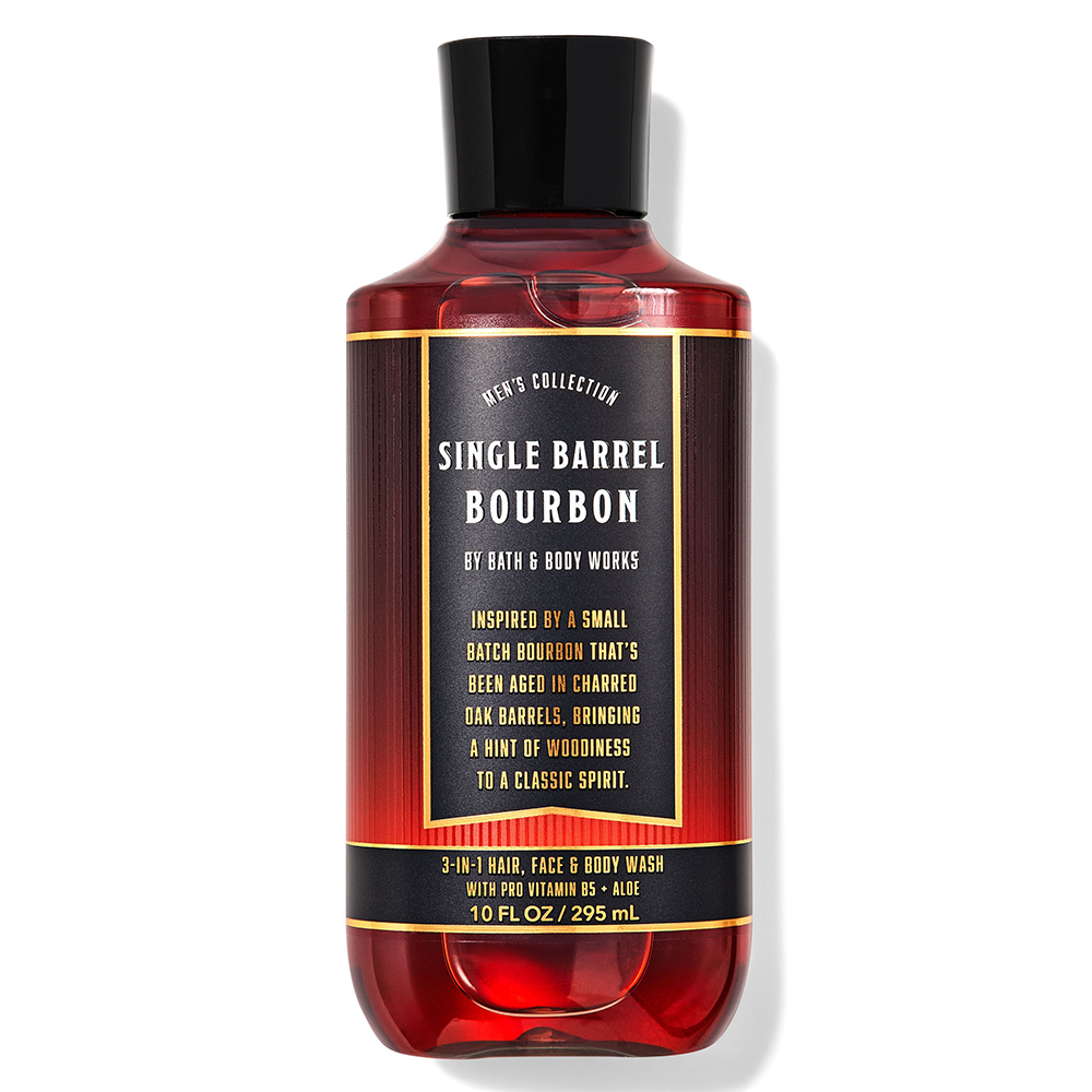 Gel tắm + gội + rửa mặt Bath & Body Works 3in1 Men's Collection - Single Barrel Bourbon, 295ml