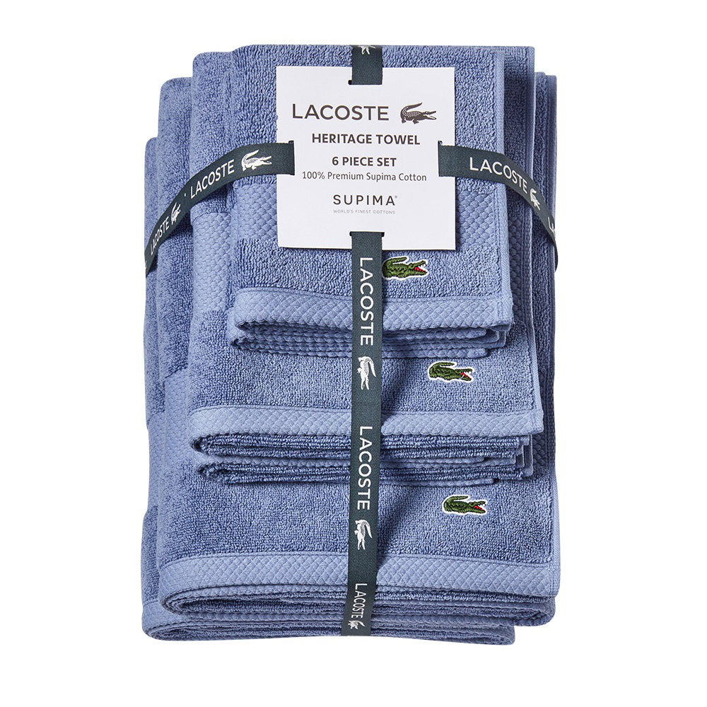 Set khăn tắm Lacoste Heritage, Light Denim