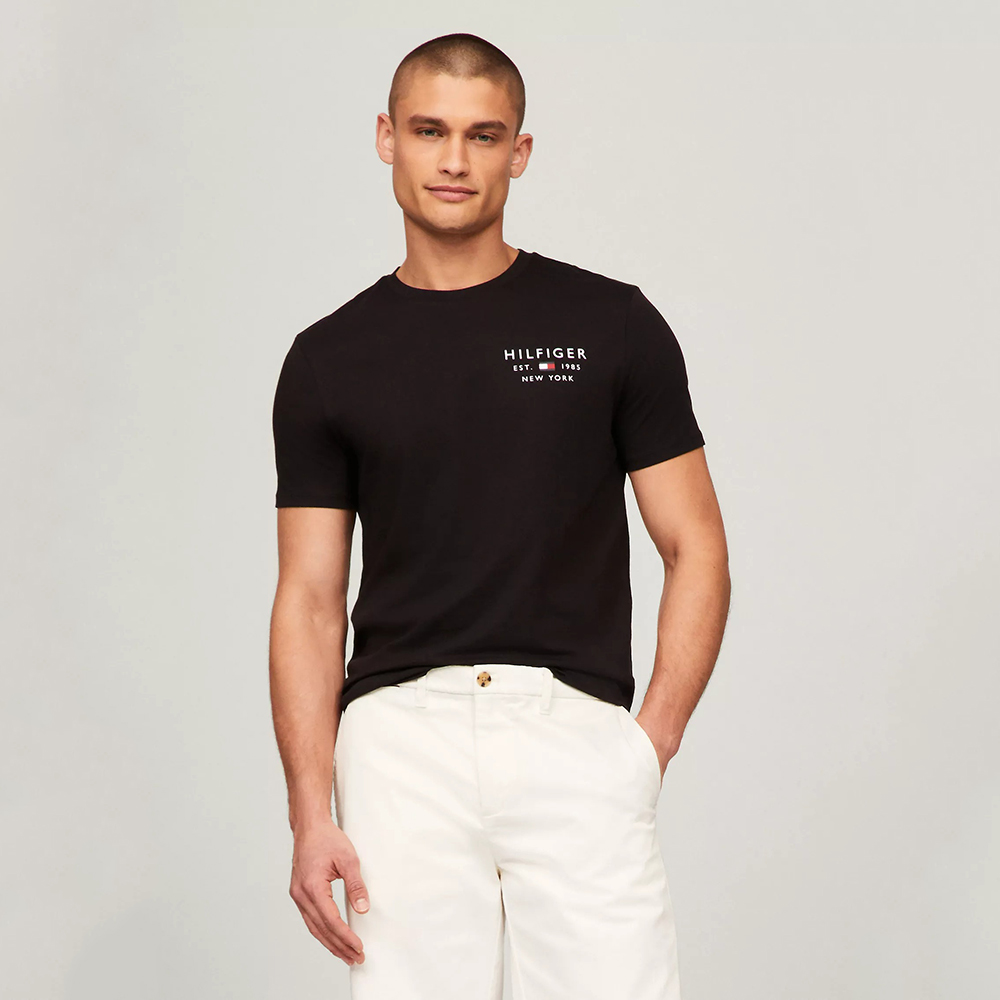 Áo Tommy Hilfiger Hilfiger New York Graphic - Black, Size M