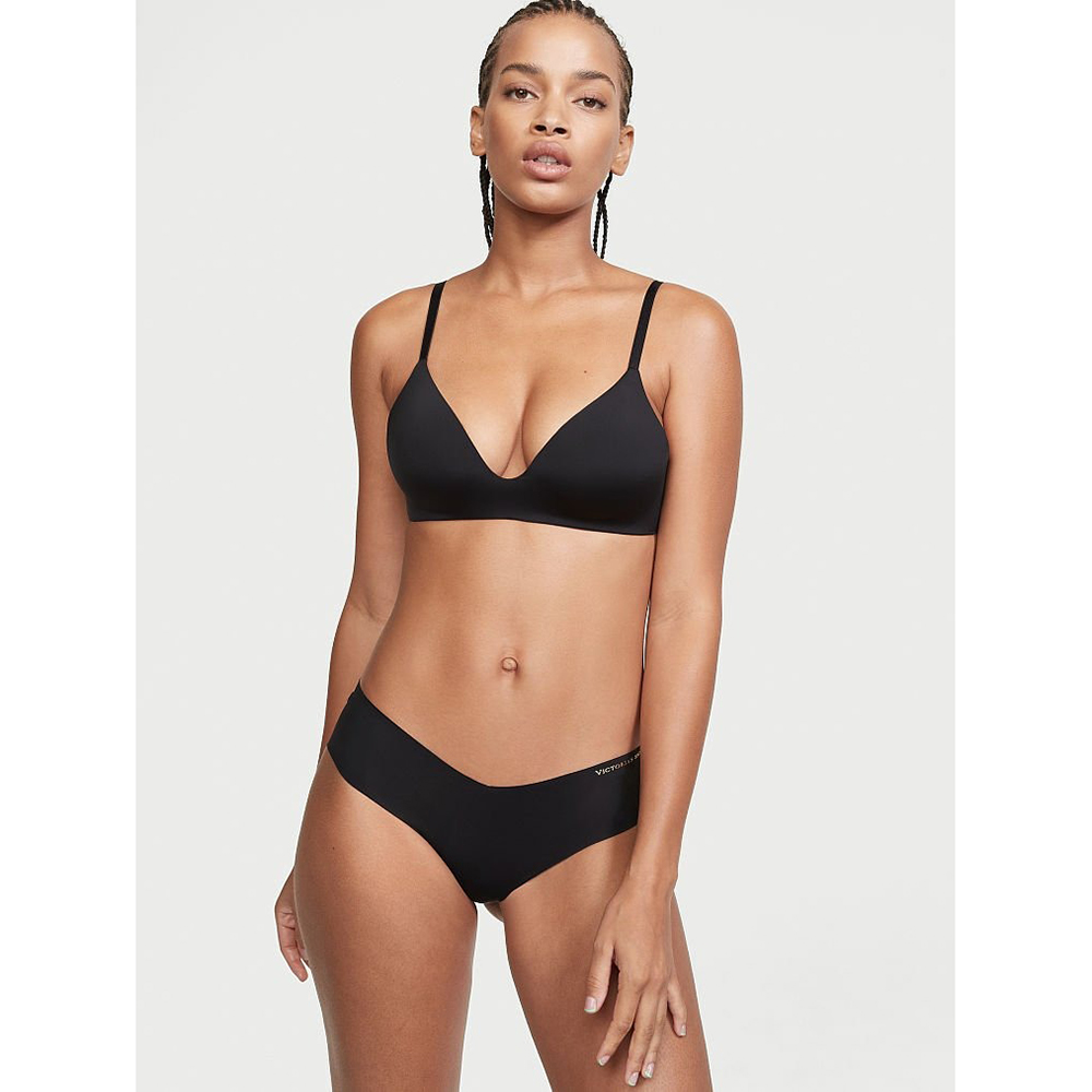 Quần lót Victoria's Secret No-Show Hiphugger - Black, Size M