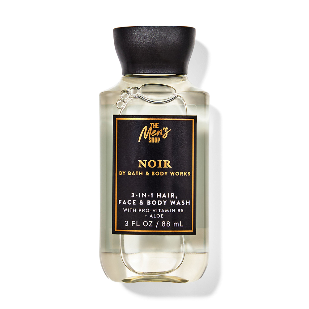 Gel tắm + gội + rửa mặt Bath & Body Works 3in1 Men's Collection - Noir, 88ml
