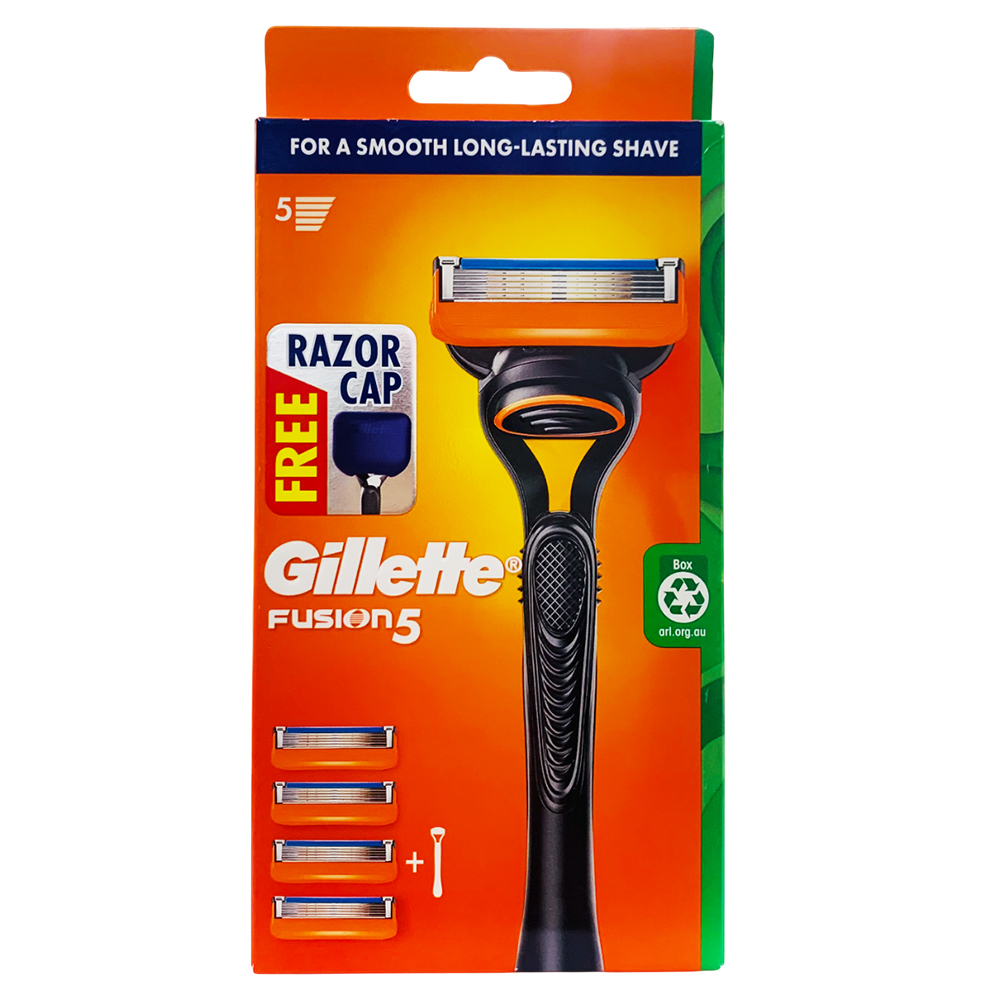 Dao cạo râu Gillette Fusion5, 1 cán + 4 lưỡi