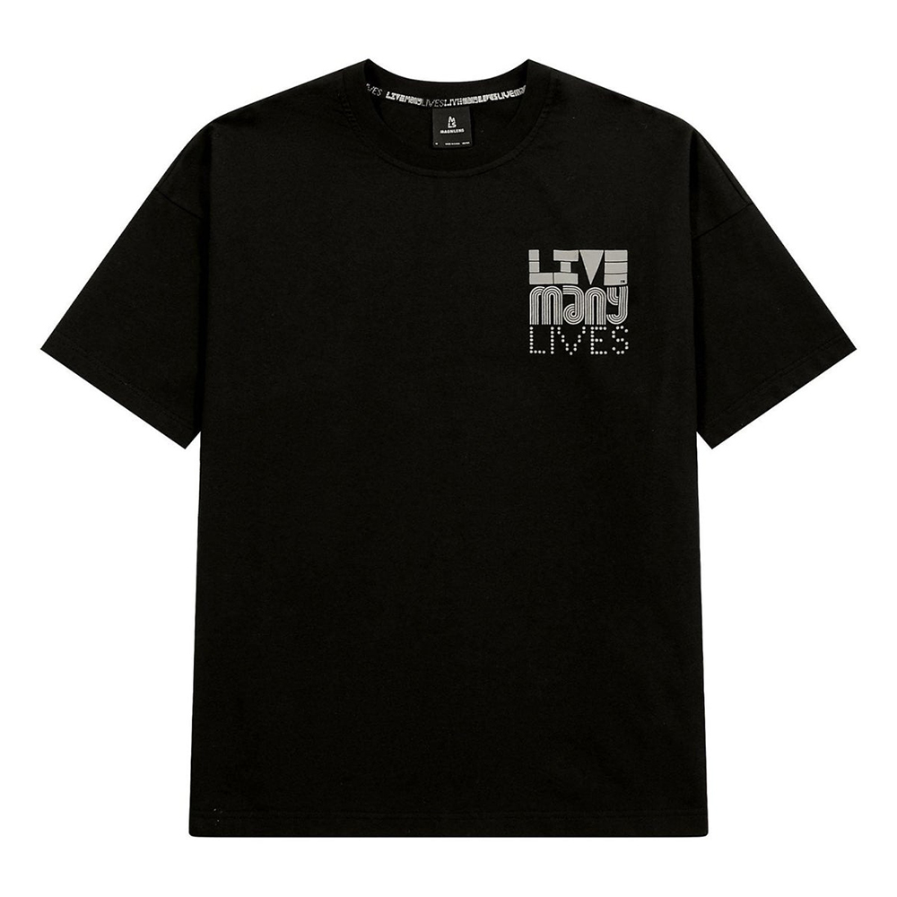 Áo Magnlens Live Many Lives - Black, Size S