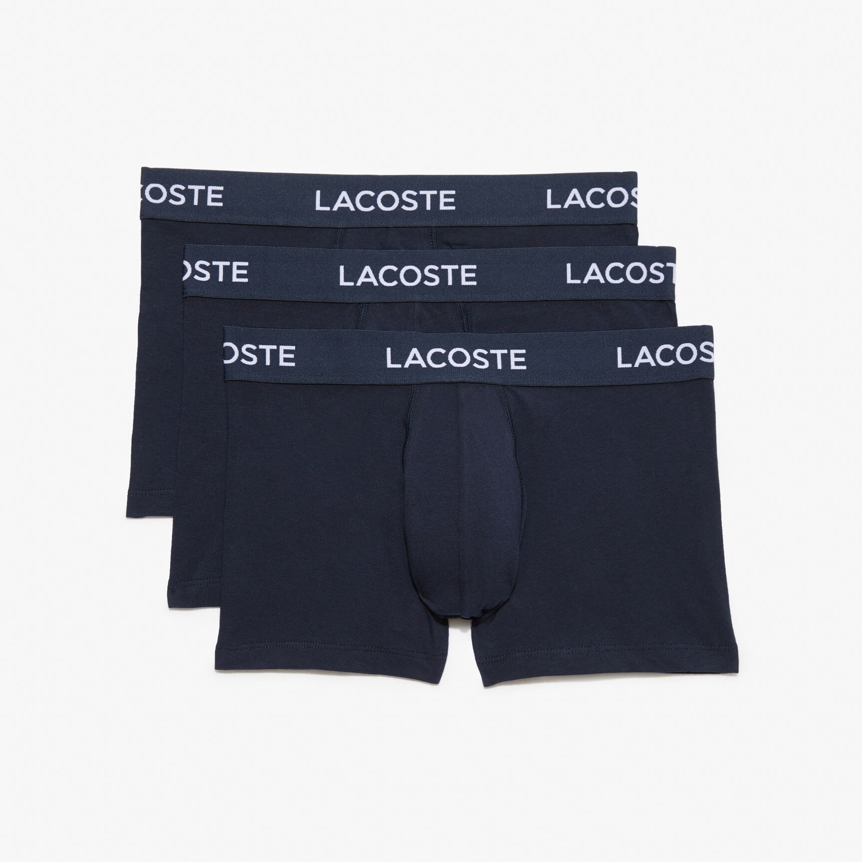 Set 3 quần Lacoste Stretch Cotton Trunk - Navy Blue, Size M