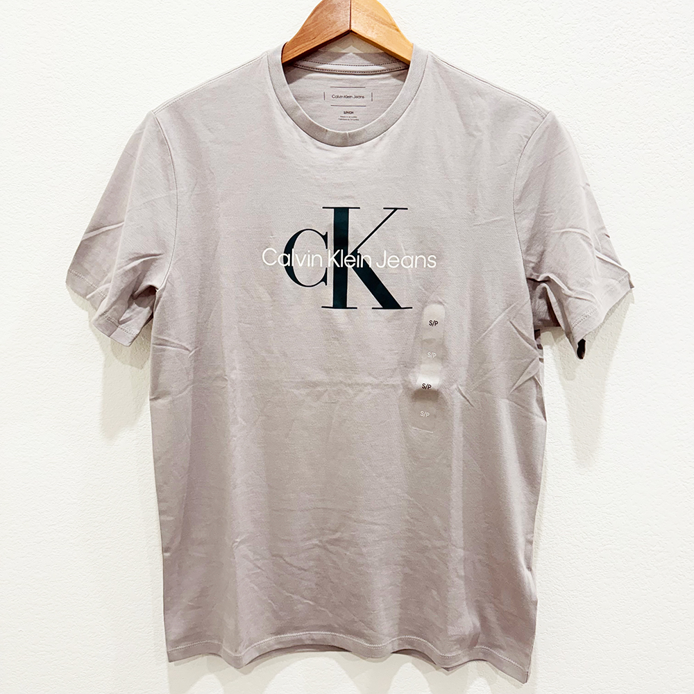 Áo Calvin Klein Jeans Monogram Logo - Grey, Size S
