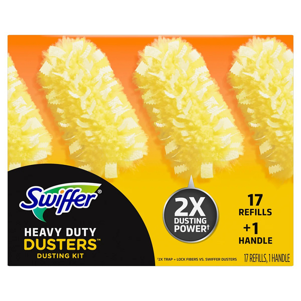 Bộ quét bụi Swiffer Duster Heavy Duty, 1 tay cầm + 17 miếng thay