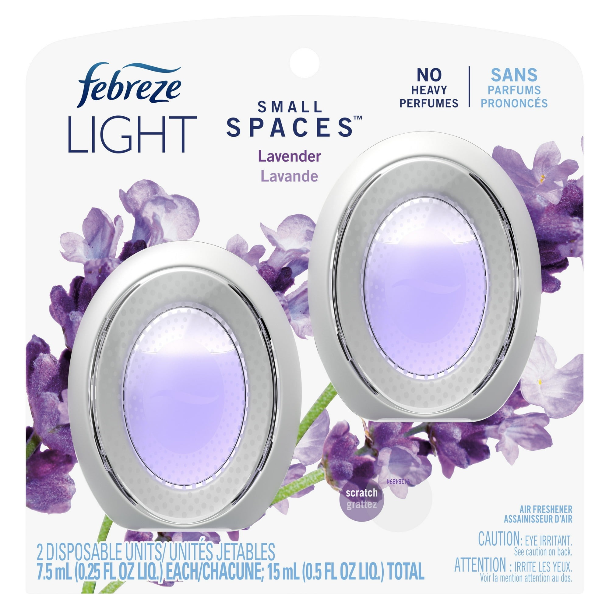 Tinh dầu thơm phòng Febreze Small Spaces Air Freshener, Odor-Fighting - Lavender, 2 x 7.5ml