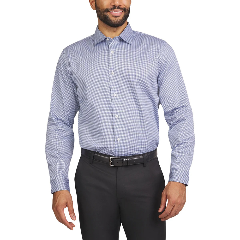 Áo Tahari Men's Luxe Woven Dress Shirt - Light Blue, Size M