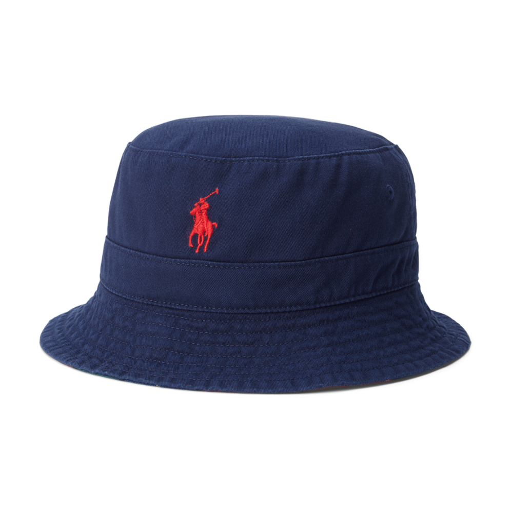 Mũ Polo Ralph Lauren Reversible Plaid Cotton Bucket Hat - Multi, Size S/M