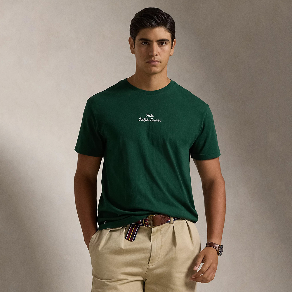 Áo Polo Ralph Lauren Classic Fit Logo Jersey - Vintage Pine, Size M