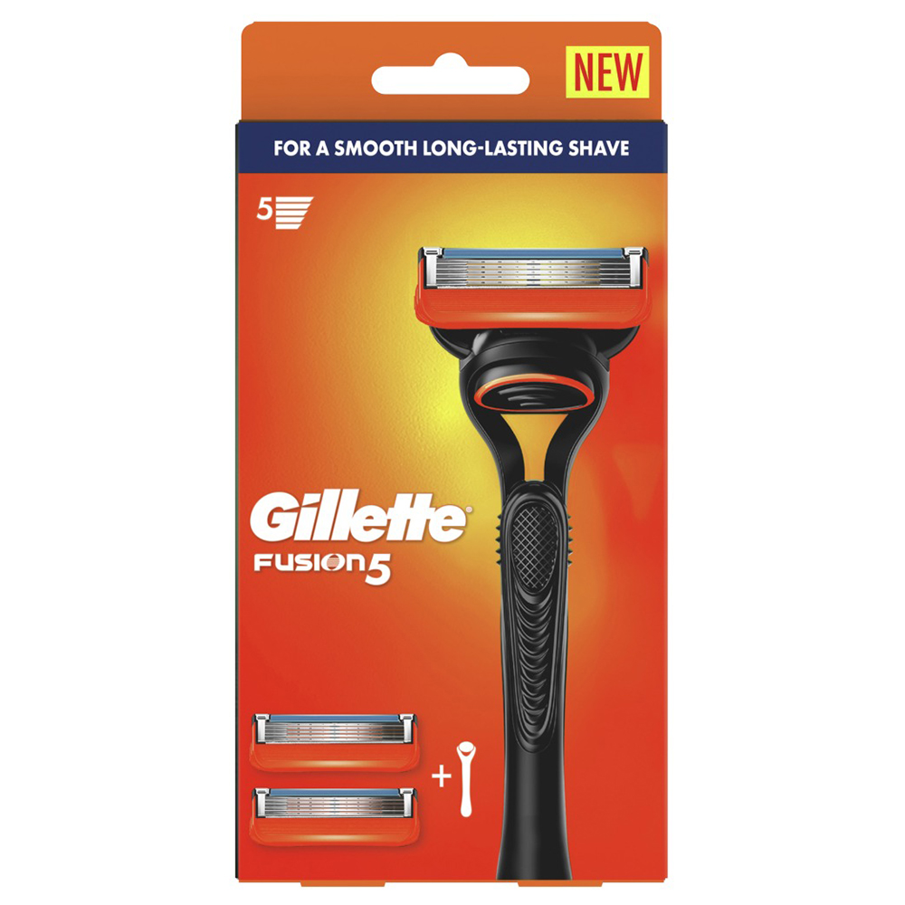 Dao cạo râu Gillette Fusion5, 1 cán + 2 lưỡi