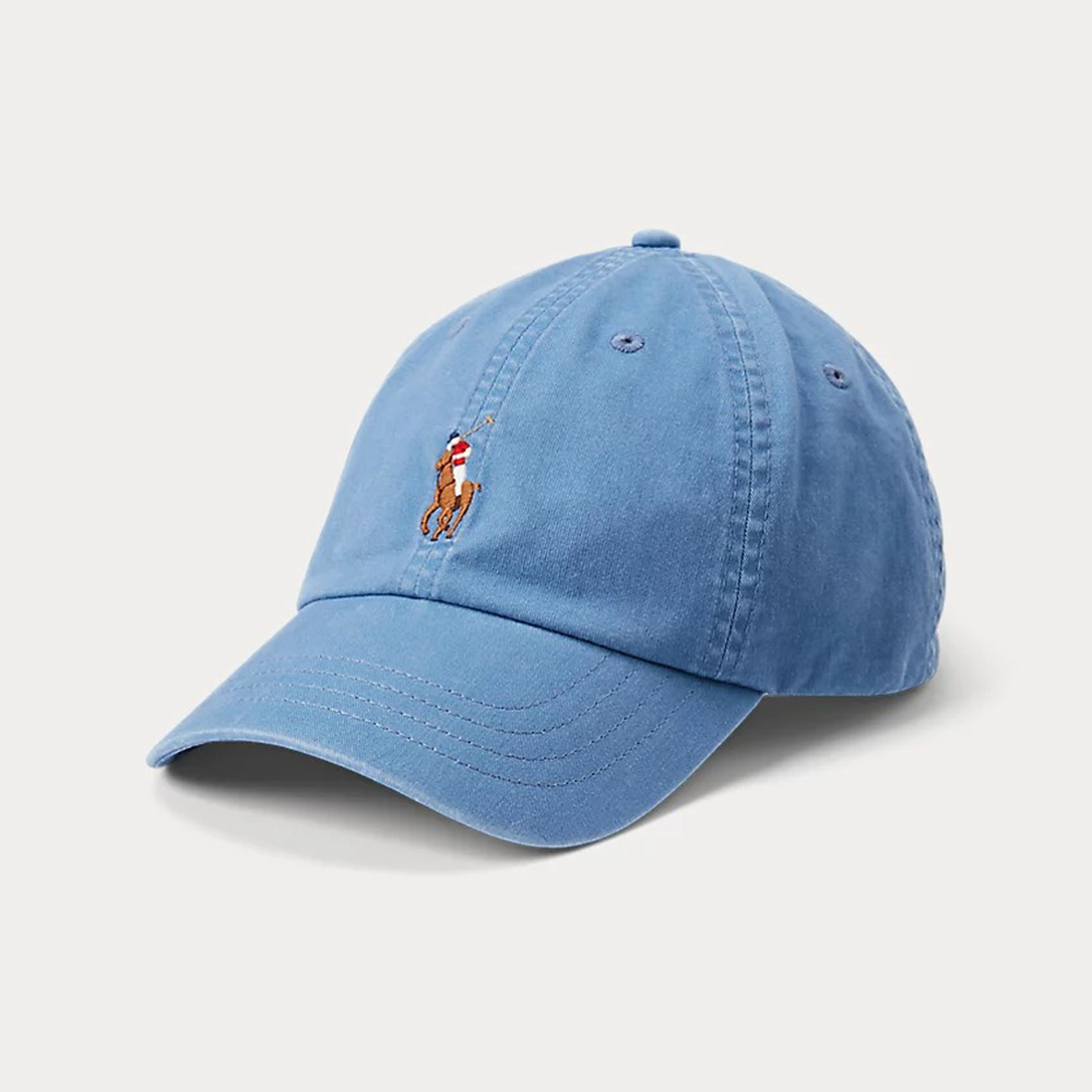 Mũ Polo Ralph Lauren Logo Pony Chino Ball Cap, Blue