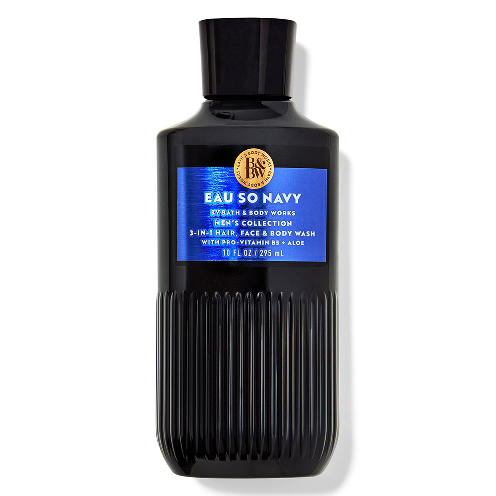 Gel tắm + gội + rửa mặt Bath & Body Works 3in1 Men's Collection - Eau So Navy, 295ml