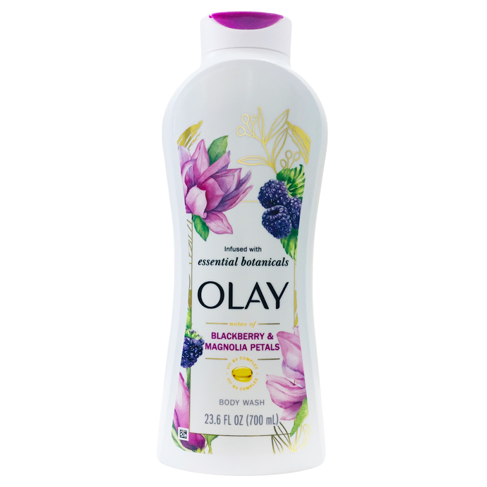 Sữa tắm Olay Infused With Essential Botanicals - Blackberry & Magnolia Petals, 700ml