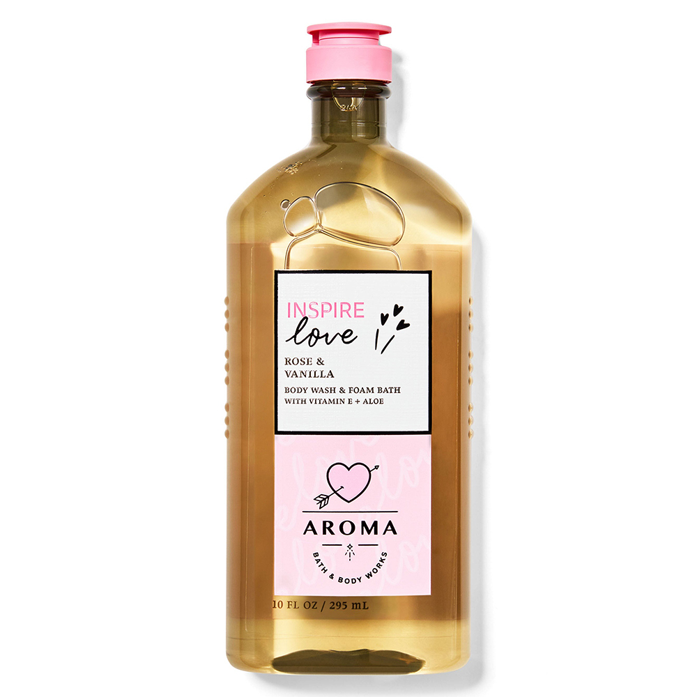 Gel tắm Bath & Body Works Aroma - Rose Vanilla, 295ml