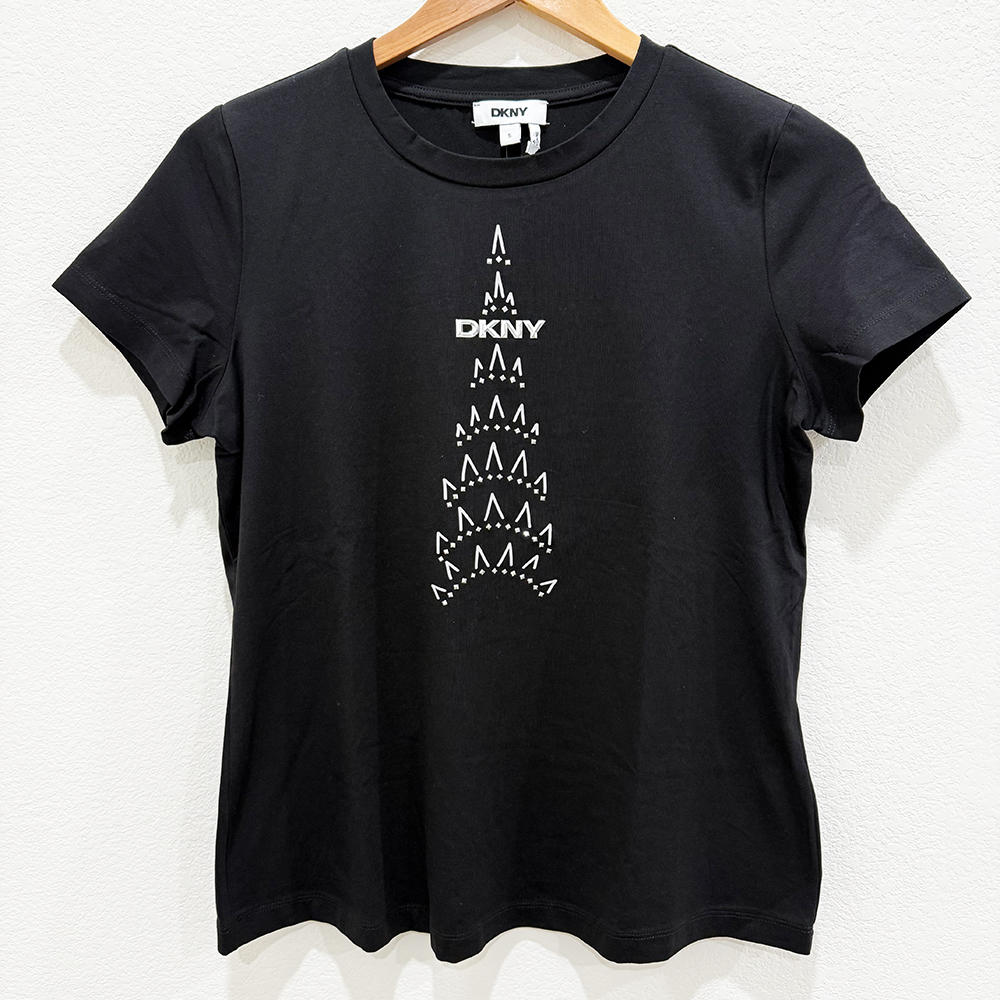 Áo DKNY Rhinestone Logo - Black, Size S