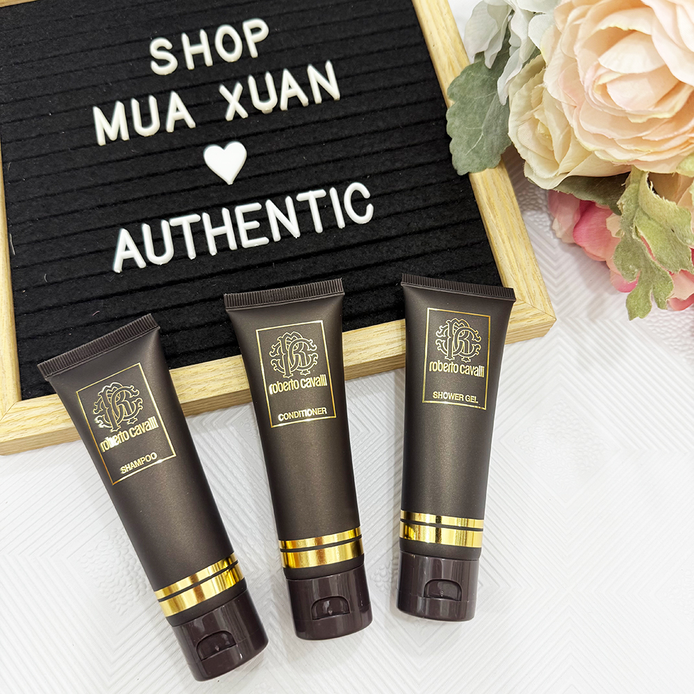 Set gel tắm + gội + xả Roberto Cavalli, 3 x 50ml