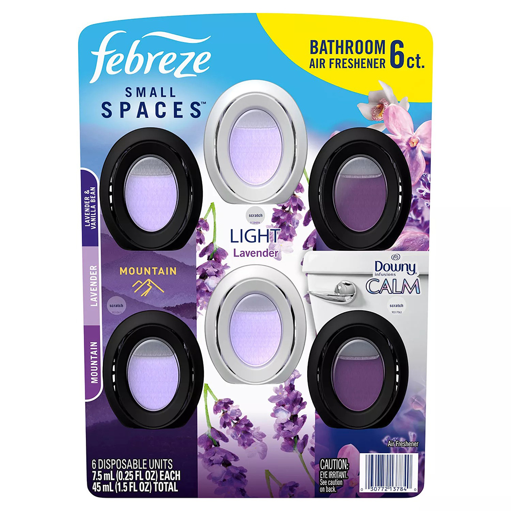 Tinh dầu thơm phòng Febreze Small Spaces Air Freshener - Mixed, 6 x 7.5ml