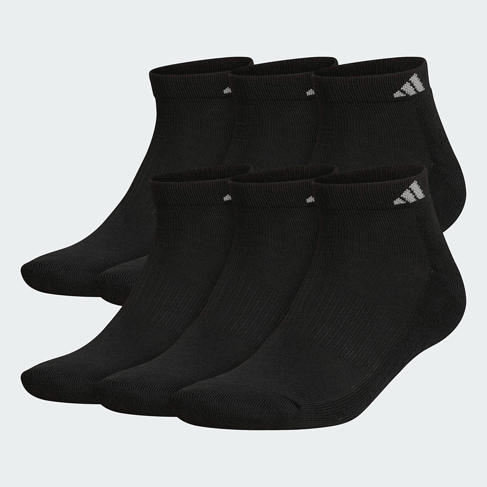 Vớ Adidas Men's Cushioned Low-Cut - Set 6 đôi, Black