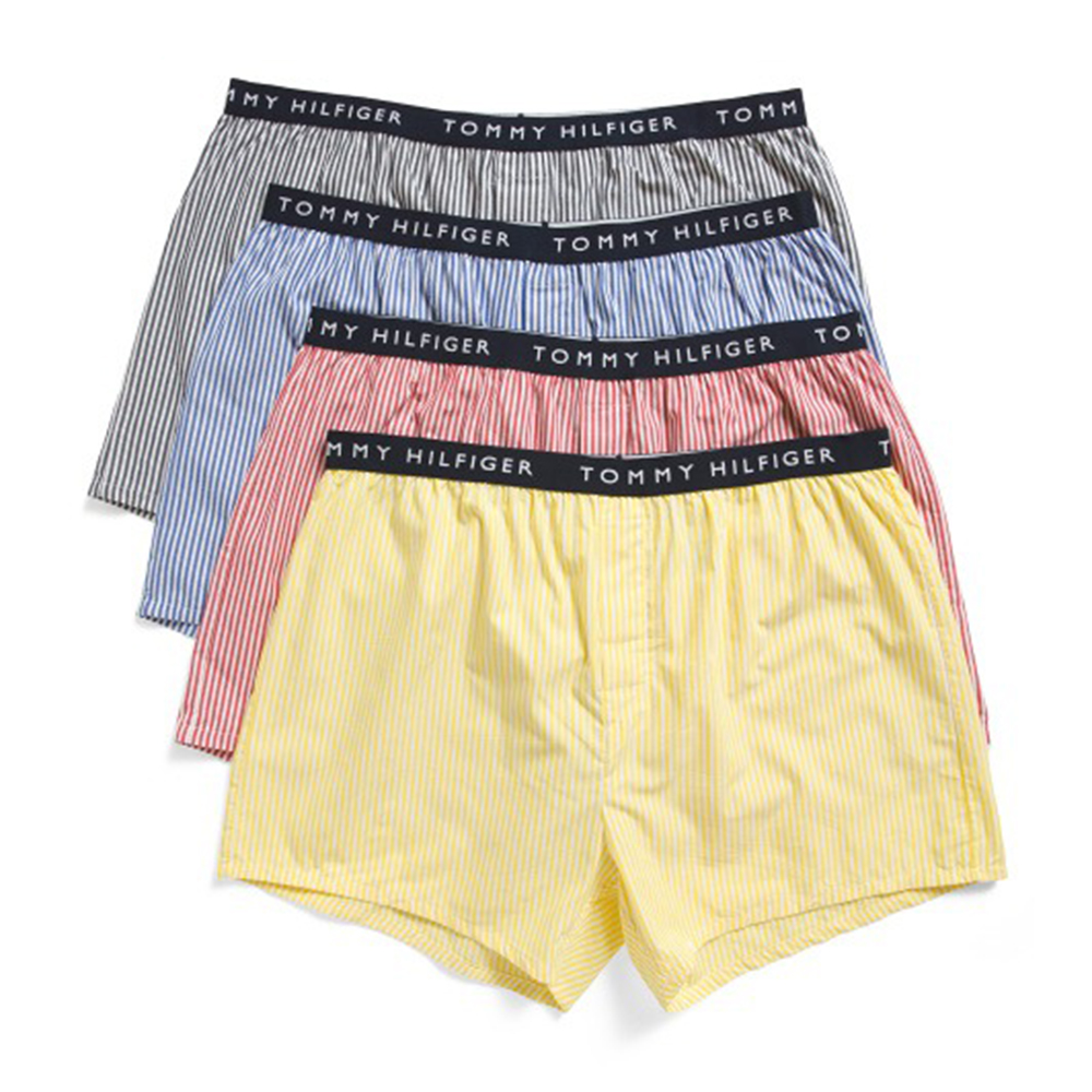 Set 4 quần Tommy Hilfiger Cotton Classics Woven Boxers - Sea Spray, Size L