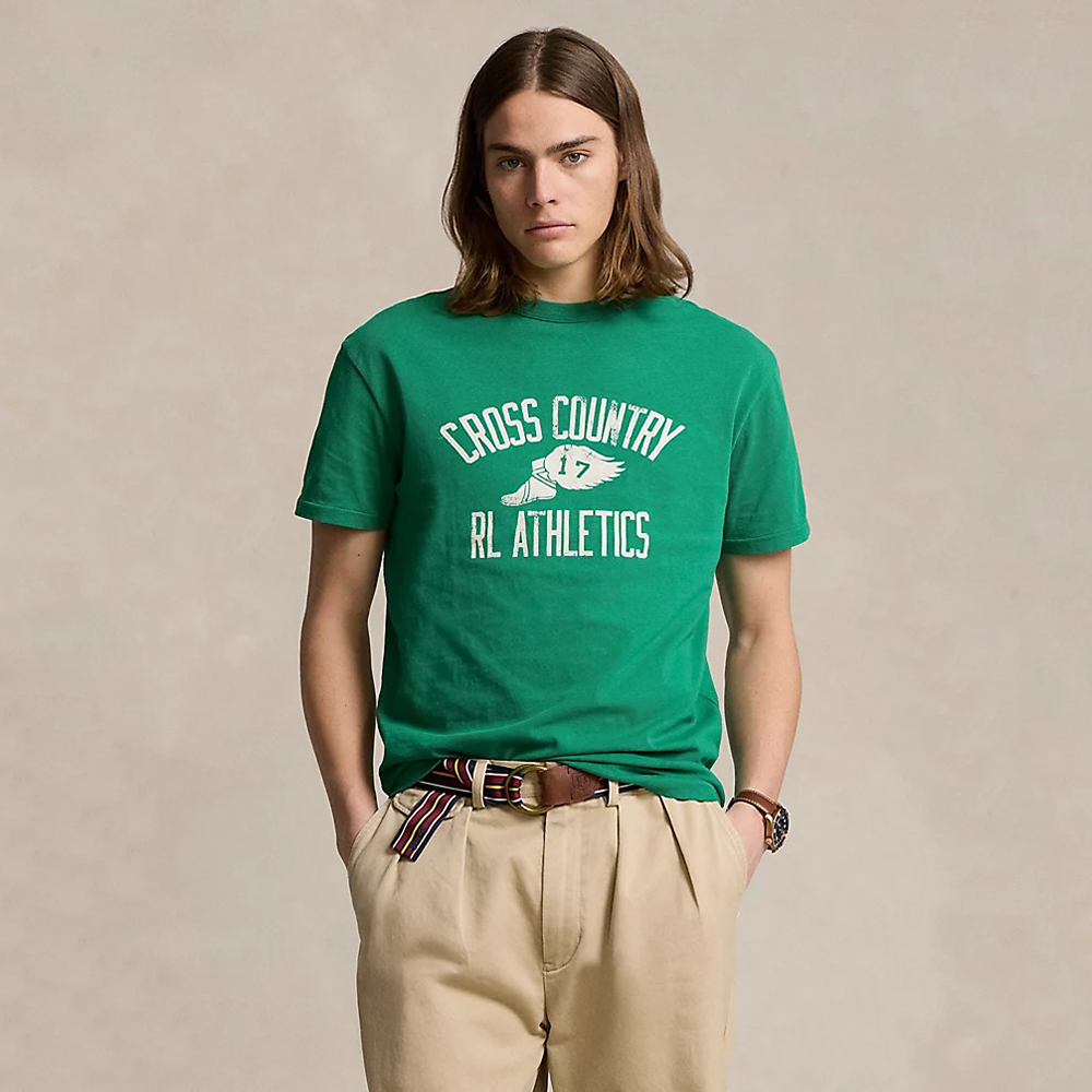 Áo Polo Ralph Lauren Classic Fit Graphic Jersey - Green, Size S
