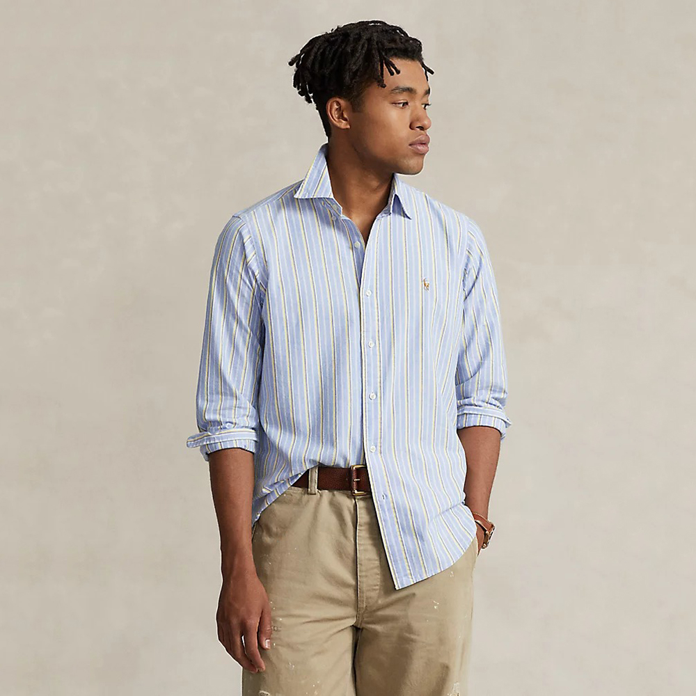 Áo Polo Ralph Lauren Classic Fit Striped Oxford - Multi, Size S