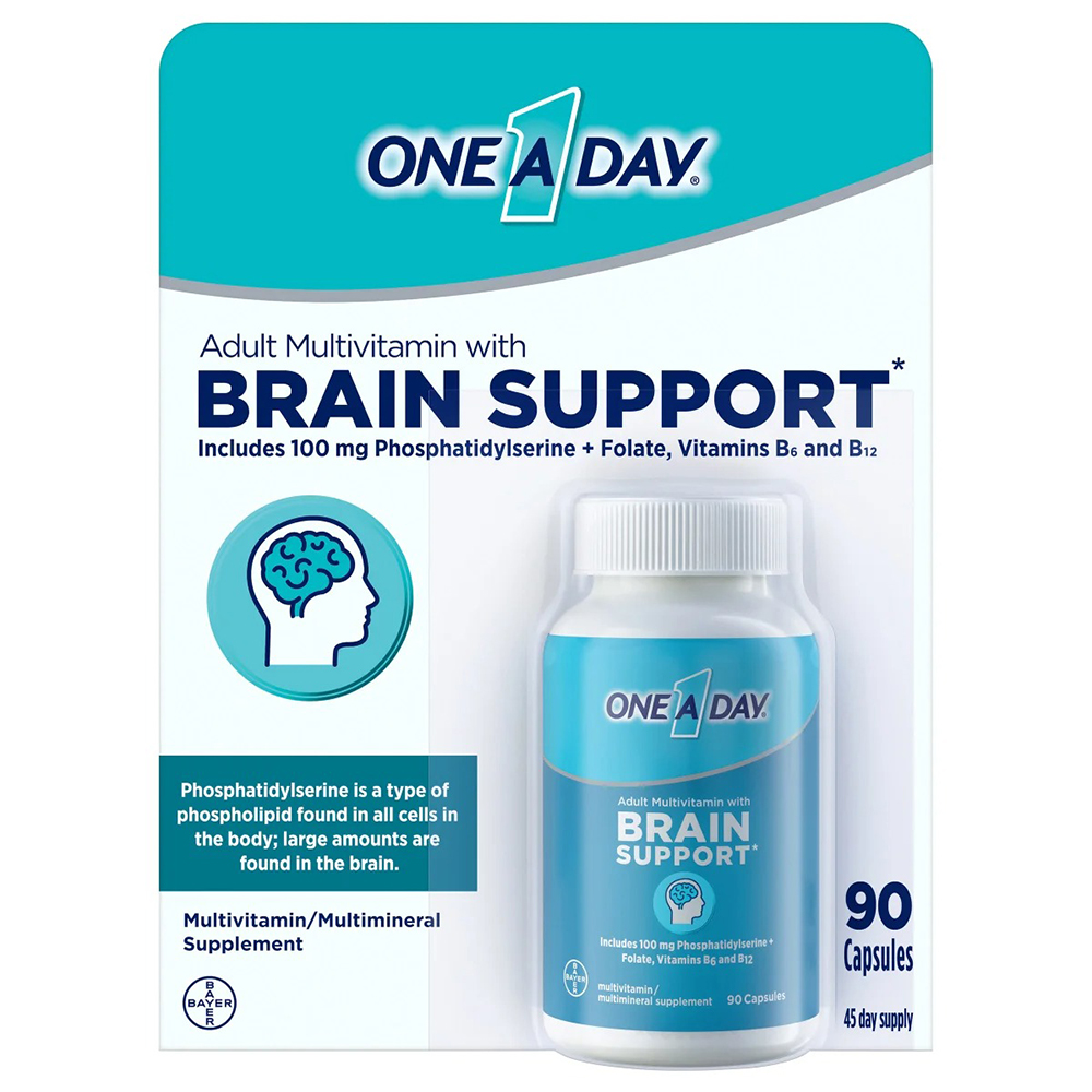 One A Day Multivitamin with Brain Support, 90 viên