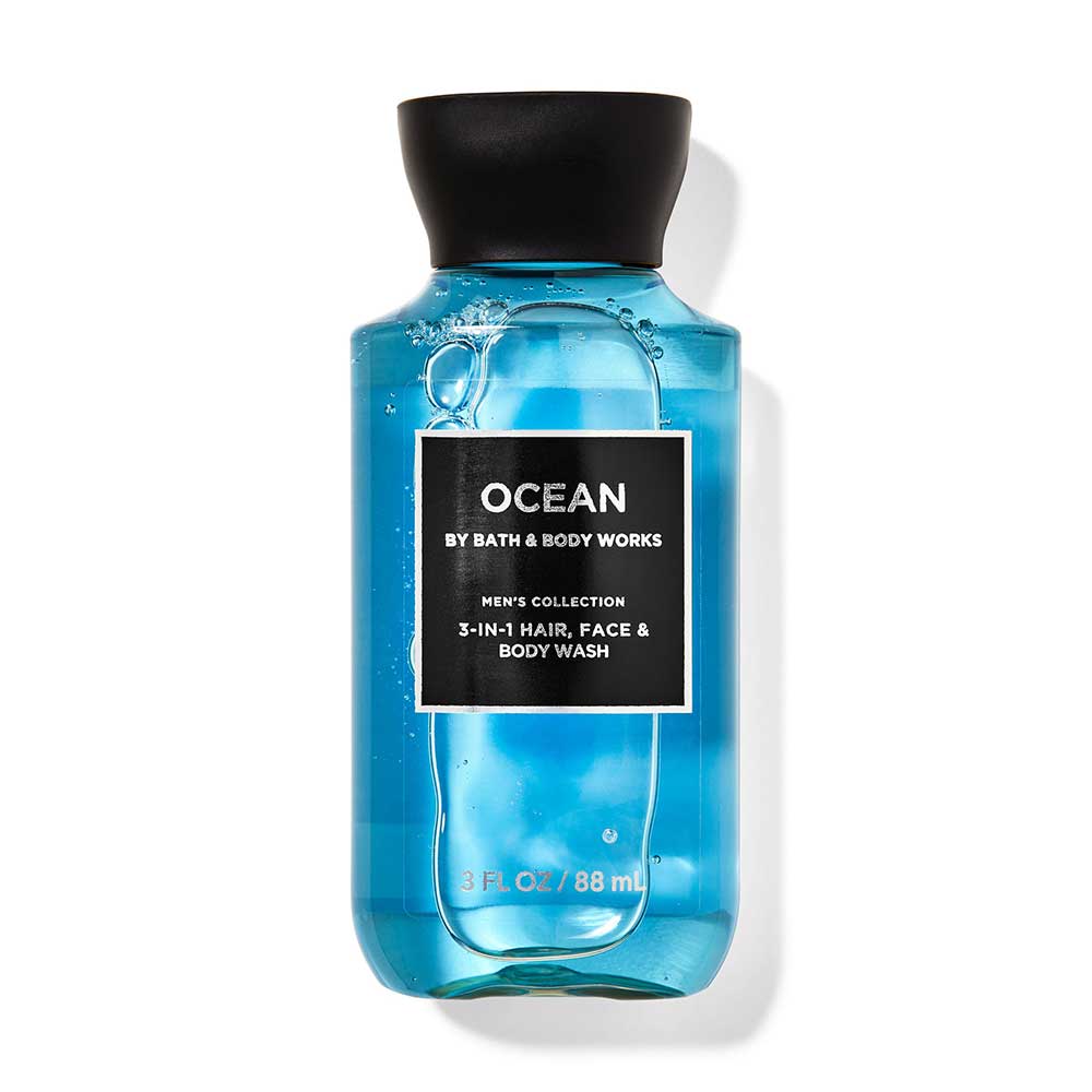 Gel tắm + gội + rửa mặt Bath & Body Works 3in1 Men's Collection - Ocean, 88ml