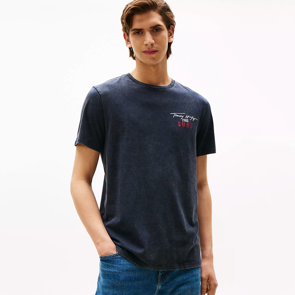 Áo Tommy Hilfiger Hilfiger Surf Logo T-Shirt - Navy, Size M
