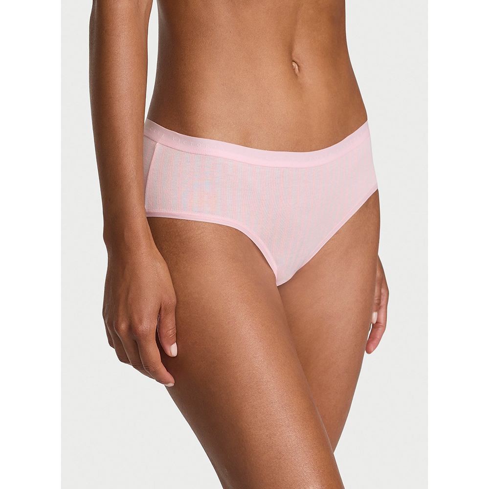 Quần lót Victoria's Secret Stretch Cotton Hiphugger - Pretty Blossom Stripes, Size XS