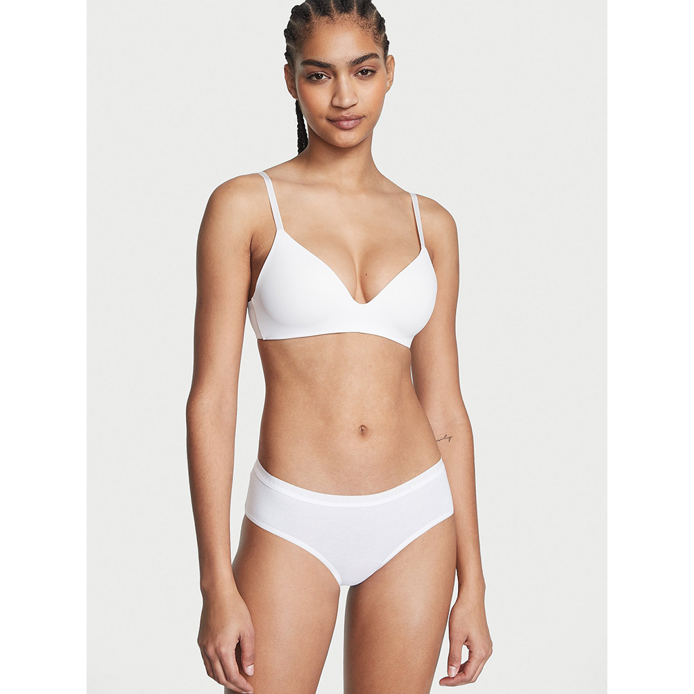 Quần lót Victoria's Secret Stretch Cotton Hiphugger - VS White, Size XS