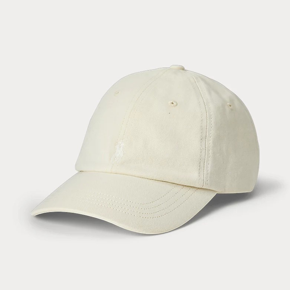 Mũ Polo Ralph Lauren Mineral-Dyed Twill Ball Cap, Natural